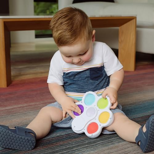 Chuckle & Roar Pop It! and Learn Educational Electronic Popping Toy – Bilingual Baby Learning Toy (English & Spanish), Lights & Sounds, Numbers, Animals & Colors – Toy for Ages 6 Months–2+ by Chuckle & Roar - Image 4