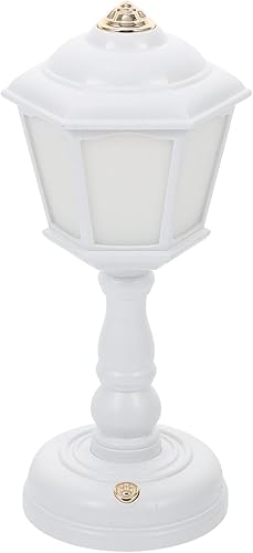 COHEALI Lámpara de mesa USB recargable de estilo vintage, atenuación de nivel antideslizante, mini mesita de noche, decoración de luz para
