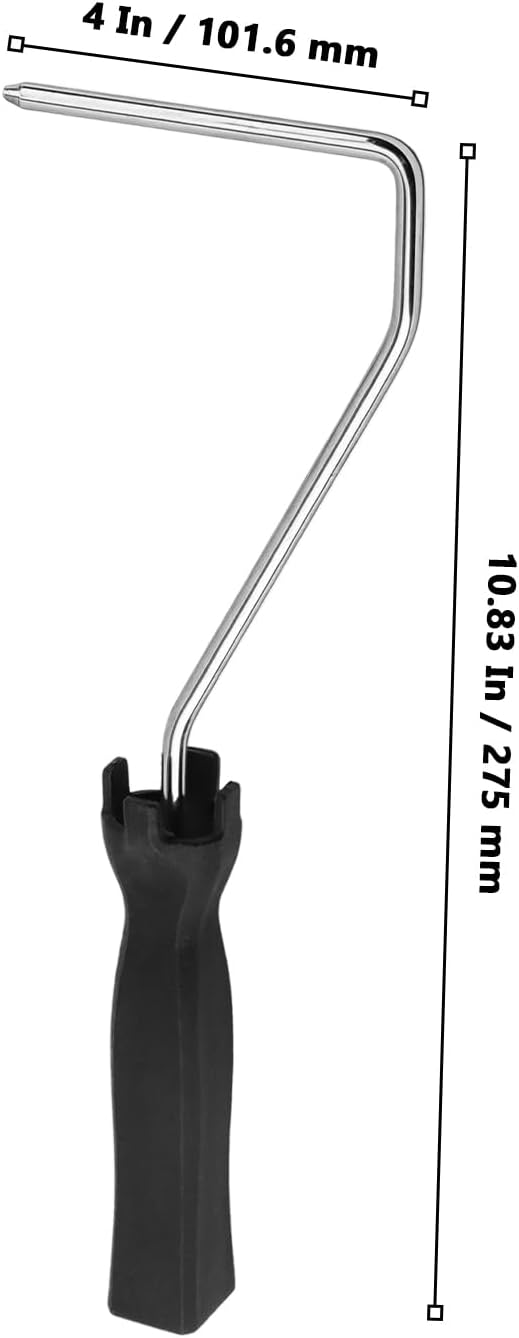 15 PCS 4 Inch Paint Roller Handle, Paint Roller Frame with Black Handle, Mini Roller Brush Painting Supplies for Home Painting, Doors, Cabinets