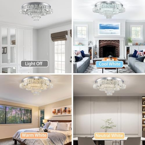 Lustre en cristal LED télécommandé pour éclairer les escaliers - 8
