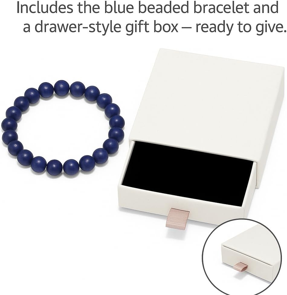 Citrine Crystal Bracelet for Men Women, Natural Yellow Crystal Beads with Black Stone, Good Luck Wealth Energy, 10mm Stretch Bracelet with Gift Box for Birthday Anniversary Christmas