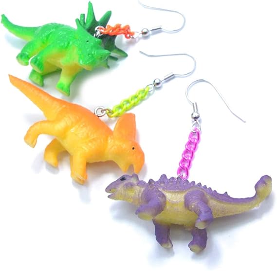 Amazon Co Jp Paris Kid S ｶﾗﾌﾙ 恐竜ピアス 片耳用 ジュエリー