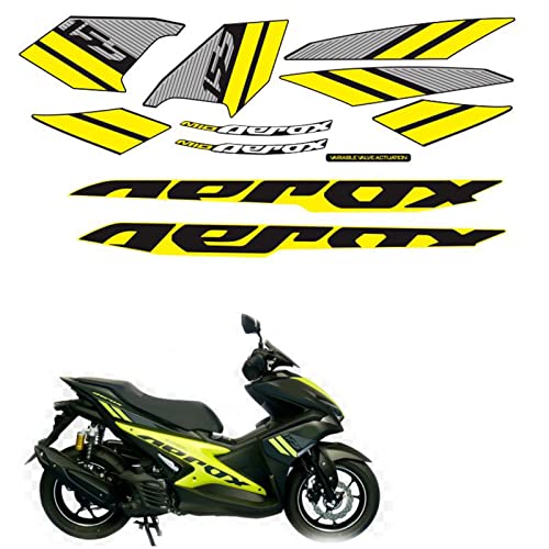 Für Yamaha AEROX 155 2019 Model Full Set Aufkleber Aufkleber Motorrad Modifiziertes Fahrzeug Verzieren Schützen PVC-Aufkleber (Color : 2)
