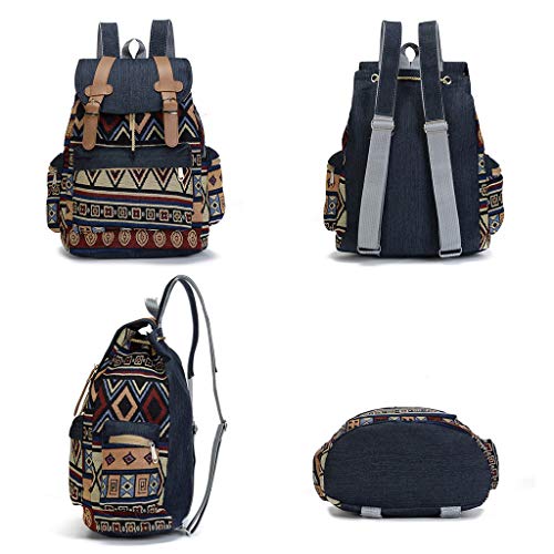 Sac à dos bohème en toile légère pour soulager le dos - 4