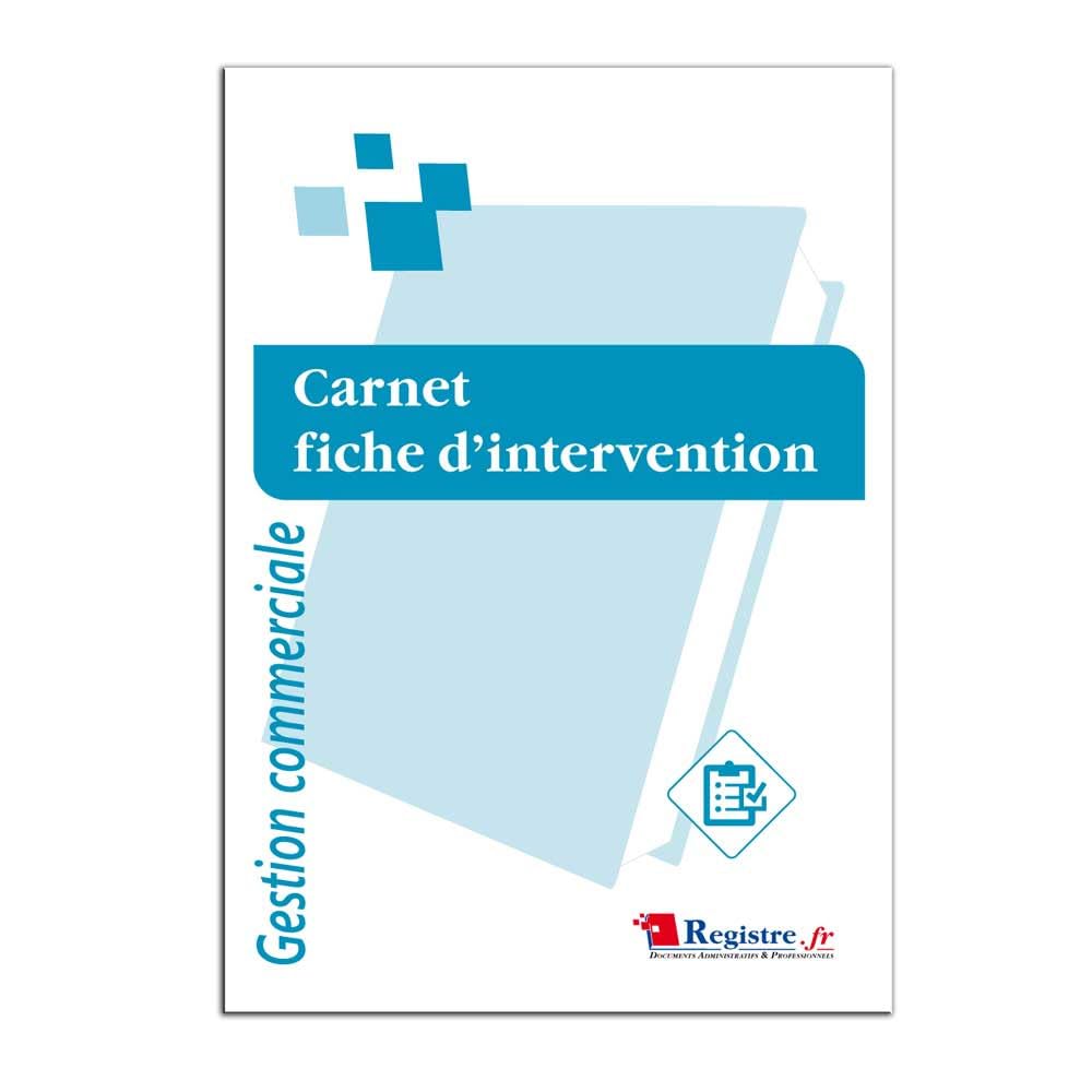 Carnet Fiche d'Intervention - M074
