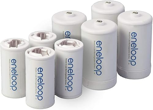 Miniatura 9 de Panasonic - Eneloop - Espaciadores, tamaño D, para uso con baterías Ni-MH recargables AA. Separador en C