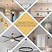 Universal Lighting Fixture Mounting Bracket Kit, 4 Inches Heavy Duty Round Crossbar for Chandelier, Pendant, Wall Lamp and Ceiling Fan (2 Pack)