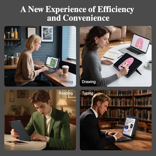 Image of WIWU for iPad Keyboard Case Air 11 Inch M4 /M3 /M2 11th /10th Gen 3 in 1 Magnetic Detachable Case Keyboard Adjustable Stand Backlit Keys Touchpad (Black, For iPad 11 /10 /Air 5 /4 /11 inch(M2 /M3) Pro 11 inch4 /3 /2 /1)