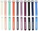 Fundro Fitbit Alta Bands, 10-Pack Soft Silicone Replacement Classic Bands Available in Varied Colors with Secure Buckle for Fitbit Alta HR, Fitbit Alta and Fitbit Ace (A# 10-Pack, Large (7.1"-8.3"))