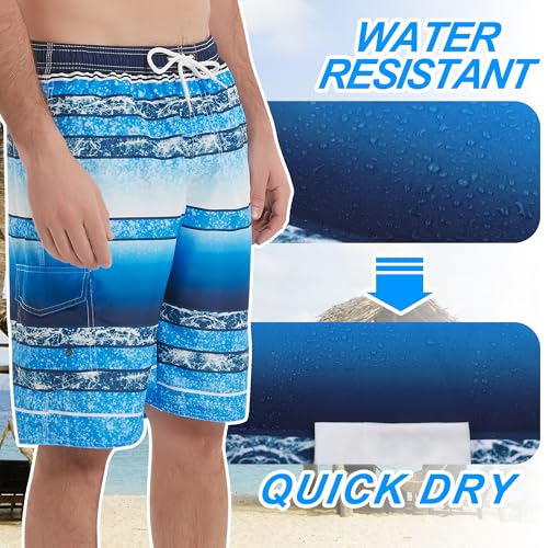 Image of Mens Swimming Trunks Swim Trunks Quick Dry Swim Shorts with Mesh Lining Funny Swimwear Bathing Suits