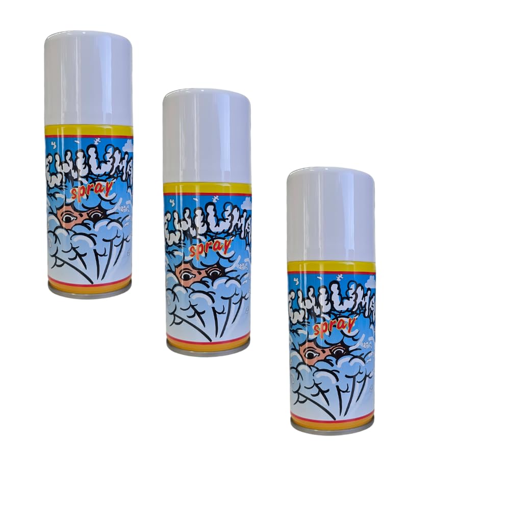 3 Pezzi di Bombolette di schiuma Spray Carnevale Festa Party Decorazione Bomboletta 150ml