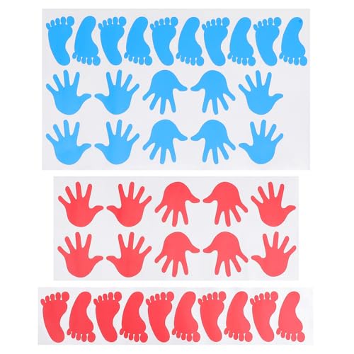 Garneck Adhesive Footprint Handprint Stickers 60x36.5cm adhesivos decorativos