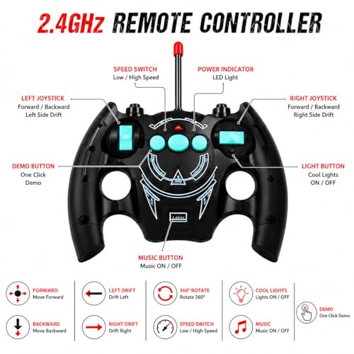 Image of Amitasha Go Kart Remote Control Drift Car for Boys 4x4 RC Drifting Car 360 Rotate High Speed Racing 4WD Toy for Kids Birthday Gifts