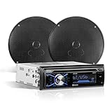 BOSS Audio Systems 656BCK Car Stereo Package - Single Din, Bluetooth, CD MP3 USB AM FM Radio, 6.5 Inch 2 Way Full Range Speakers, Black