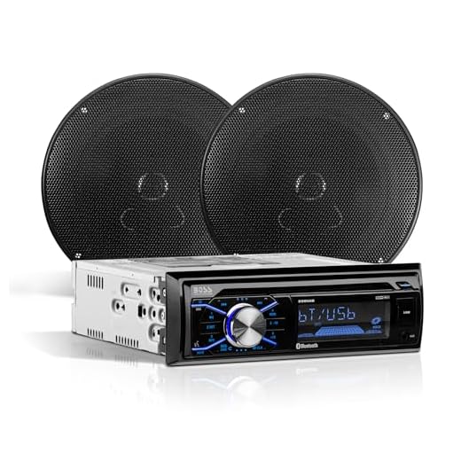 BOSS Audio Systems 656BCK Car Stereo Package - Single Din, Bluetooth, CD MP3 USB AM FM Radio, 6.5 Inch 2 Way Full Range Speakers, Black
