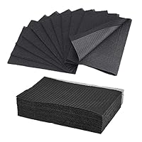 Unihuby Black Dental Lätzchen 50 Stück Einweg Tattoo Unterlagen Tattoo Zubehor Wasserdichte Tattoo Lätzchen Nagelstudio Tablett Abdeckungen Zubehör für Nagel