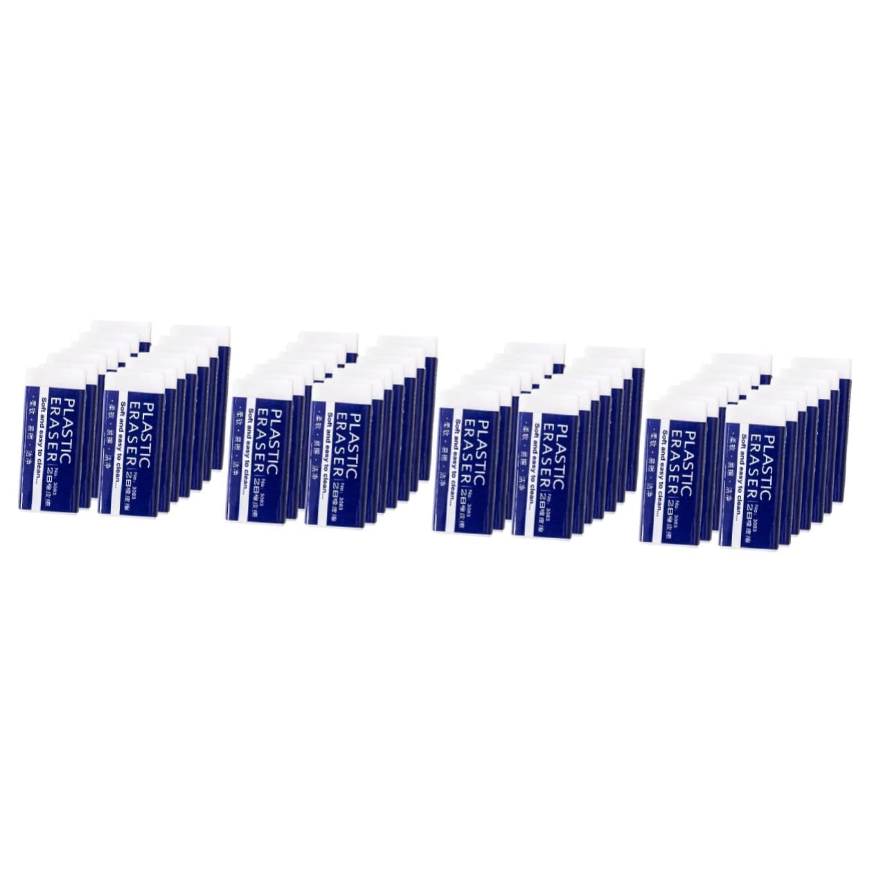 Housoutil 4 Ensembles Gommes Plastique Pour Étudiants Gomme École Pratique Et Portable Effacez Facilement Écritures Crayon Fournitures Scolaires 30 Pièces * 4