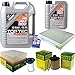 Produktbild QR-PARTS 69350492 Filter Set Inspektionspaket 6 Liter Motoröl Top Tec 4200 5W-30 MANN-FILTER Innenraumfilter Kraftstofffilter Luftfilter Ölfilter