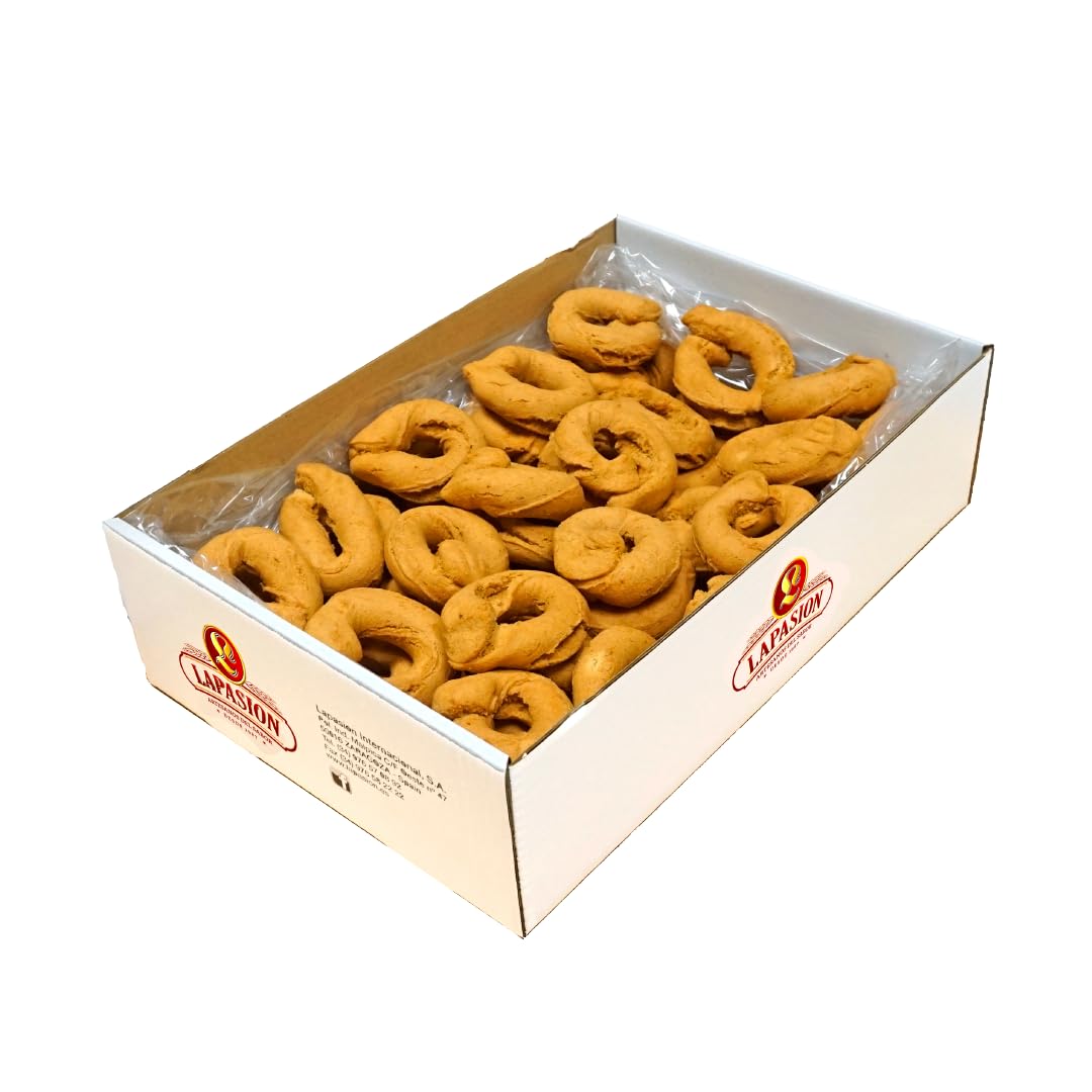 LAPASION - Rosquillas fritas hechas a mano | Rosco | Caseras | Rosco | CHANDRIOS | Palmeras |Dulces | 2.2 Kg