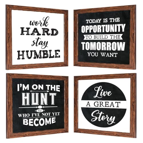 Image of Chaka Chaundh - Suitable Motivational Quotes Frames Framed Posters - Quotes Wall Frames - Posters with Frame (Vintage - 11 X 11 inches)