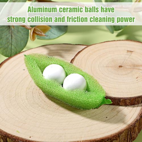 Image of Beans Bottle Cleaner Sponge, Magic Beans Shaped Bottle Cleaning Sponge Reusable Bottle Sponge Bean Heat Resistance Bottle Brush Internal Cleaning Tools of Small Mouth(3pcs)