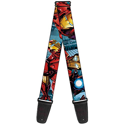 Buckle-Down Sangle de guitare – Dancing Bears Noir/multicolore – 5,1 cm de large – 73,7 à 137,2 cm de long - Les Beatles, Paul McCartney, John Lennon, RIngo Starr, George Harrison Buckle-Down Sangle de guitare – Dancing Bears Noir/multicolore – 5,1 cm de large – 73,7 à 137,2 cm de long