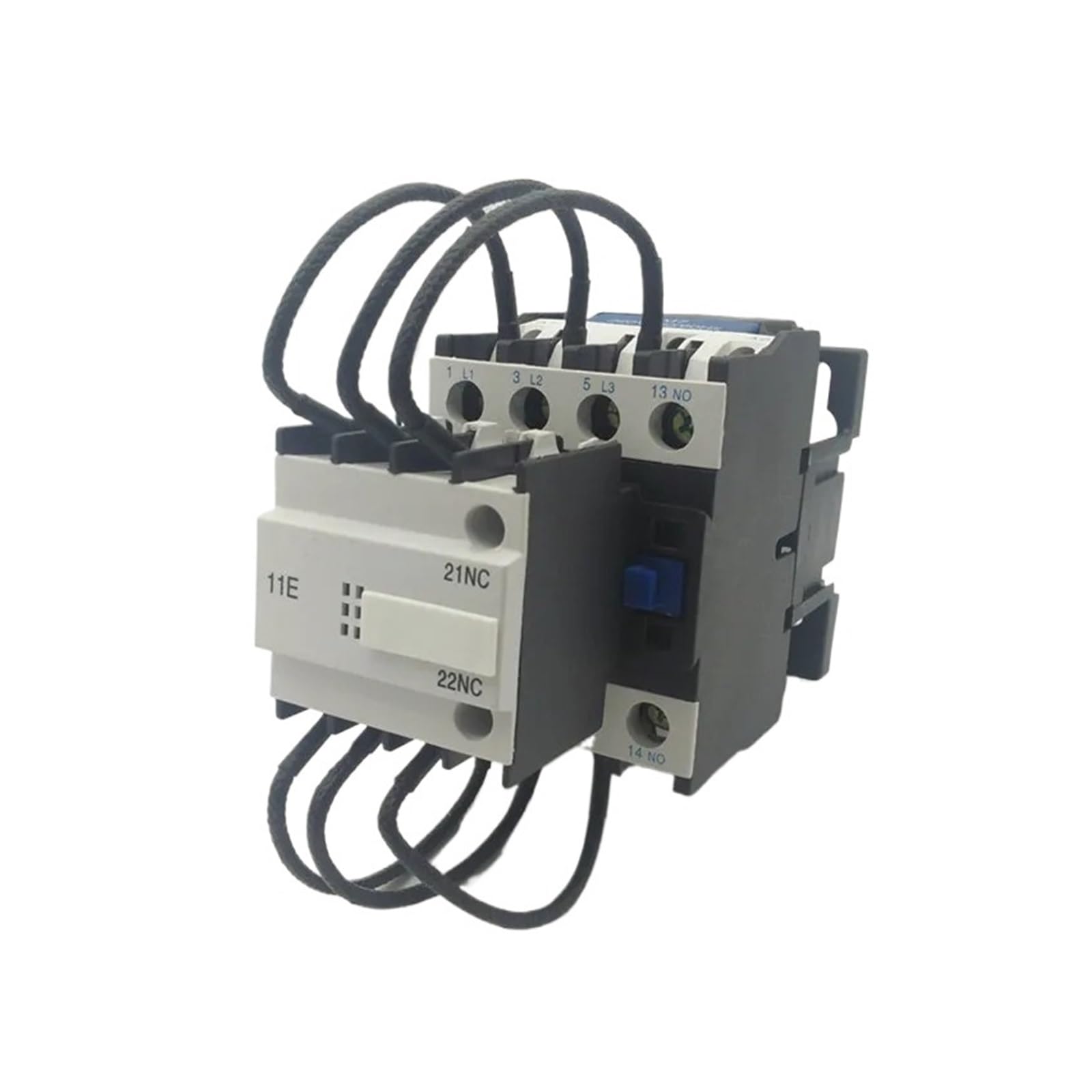 Control de Motor Ui 500 V Ith 32 A Contactor Condensador conmutación + Bloque contactos auxiliares 3 Polos + Normalmente Cerrado