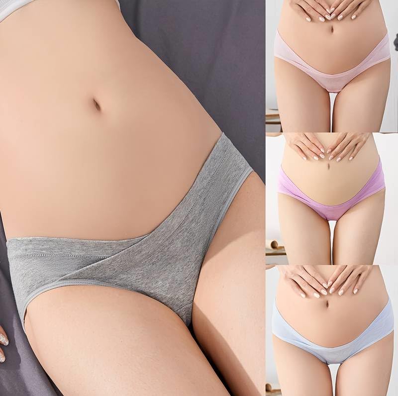 Maternity Seamless Panties, Women's Comfort Underwear, Pack of 3-image-48