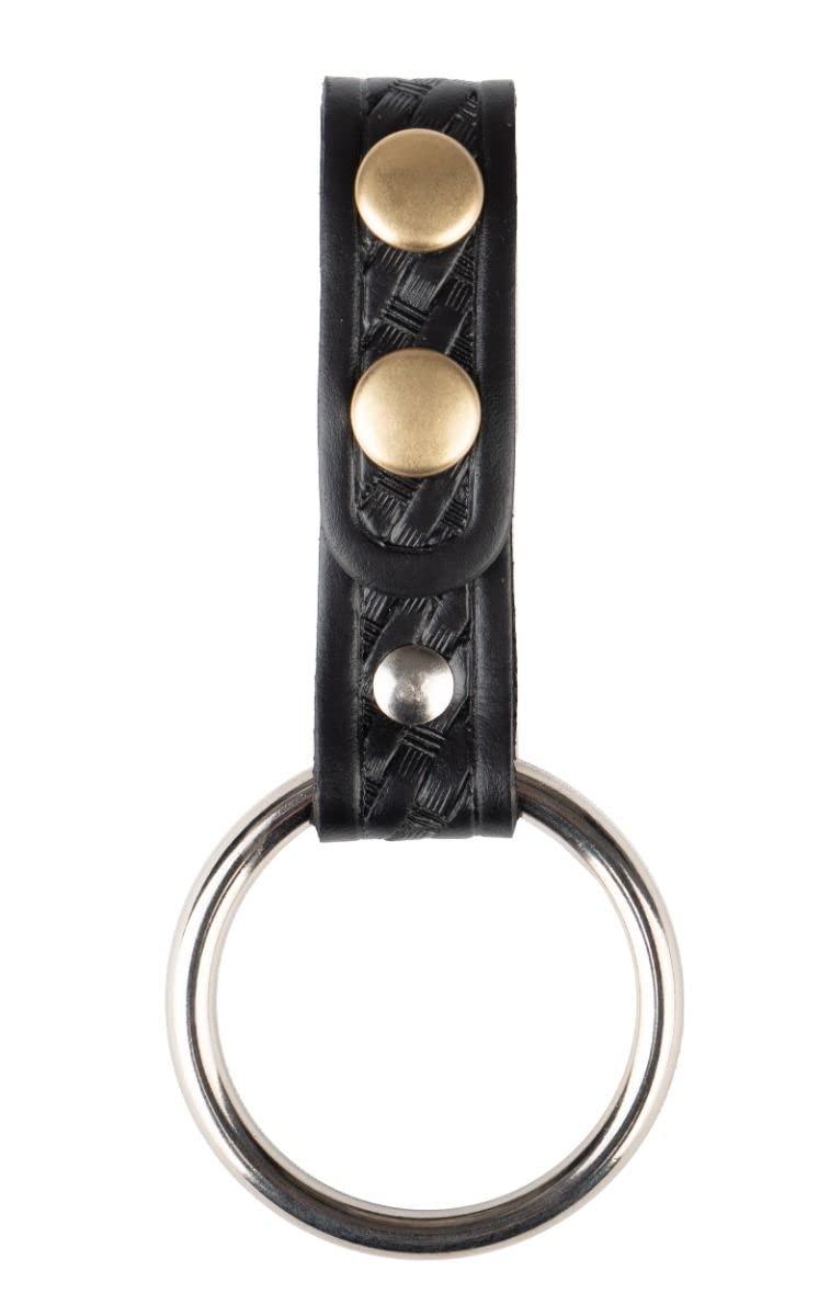 RYNO GEAR Basket Weave Leather Ring Flashlight Holder