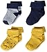 Noppies Baby - Jungen B 4pck Guzz Stripe Navy, Sterren Geel Socken, ASSORTI, 6-12 Monate EU
