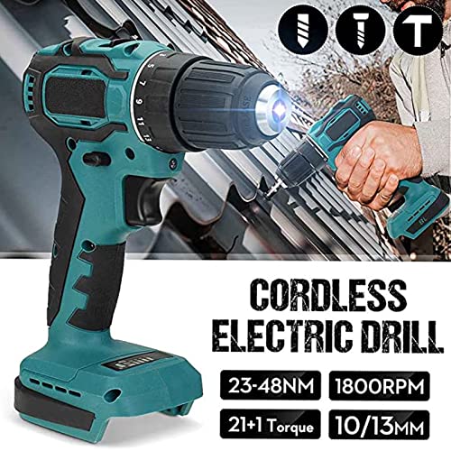 QHYXT Bürstenlose Bohrmaschine 48nm Akkuschrauber Elektroschrauber Bohrer Heimwerker Elektrowerkzeuge für Makita 13mm – Bild 3
