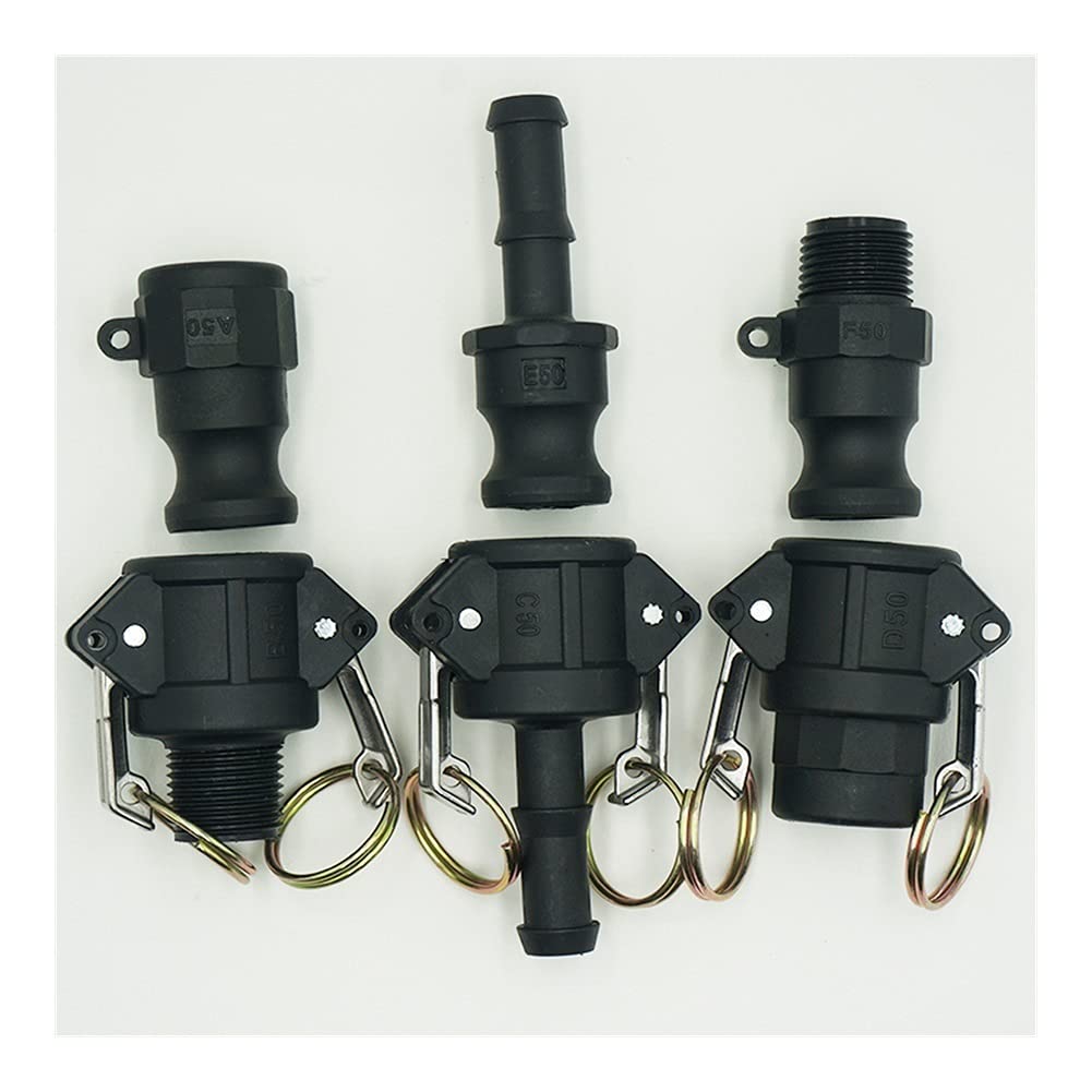 Accesorios de tuberia 5 Piezas DN15 para DN50 Acoplamientos de pluguglock de plástico 1/2 "a 1" Desconexión rápida PÁGINAS Accesorios de tubería del Adaptador El plastico