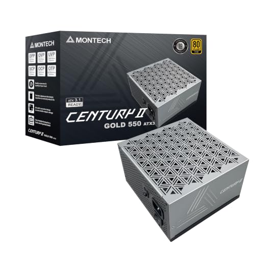 Image of MONTECH Century II 550W ATX 3.1 Fully Modular 80 Plus Gold Power Supply