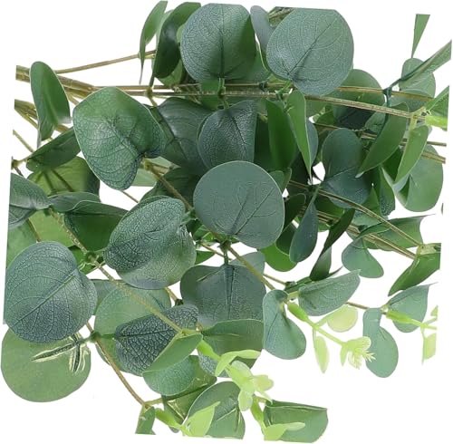 Image of Art Street Green Leaves Eucalyptus Leaf Leaves Stick for Vases or Pot | Ideal for Table Indoor Home Decoration, One Stick with 9 Head |Size 26 Inch (Pack of 2)