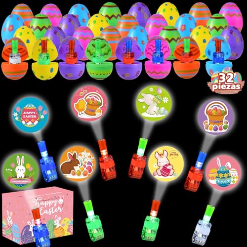 El Mejor Listado de Pascua los 5 más buscados. 48 32 Piezas Huevos de Pascua,Pascua Huevos Juguet,Huevos de Plástico para Rellenar con Luz de Dedo,Huevos Sorpresa Juguete,Huevos Pascua Plastico Decoracion,Caja de Regalo de Pascua...