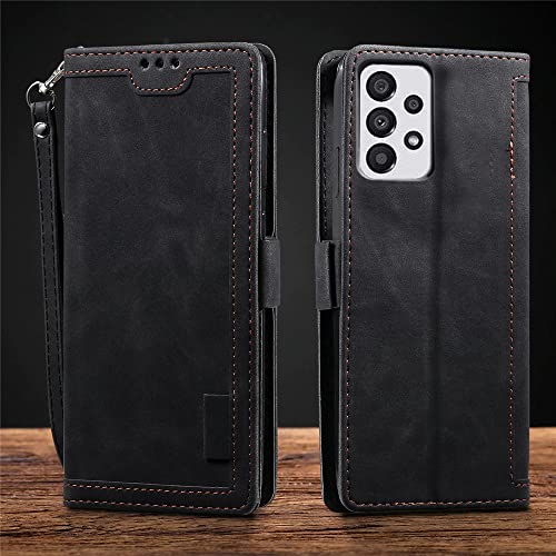 Image of Excelsior Flip Cover for Samsung Galaxy A53 | Premium PU Leather | 360 Degree Protection (Black)