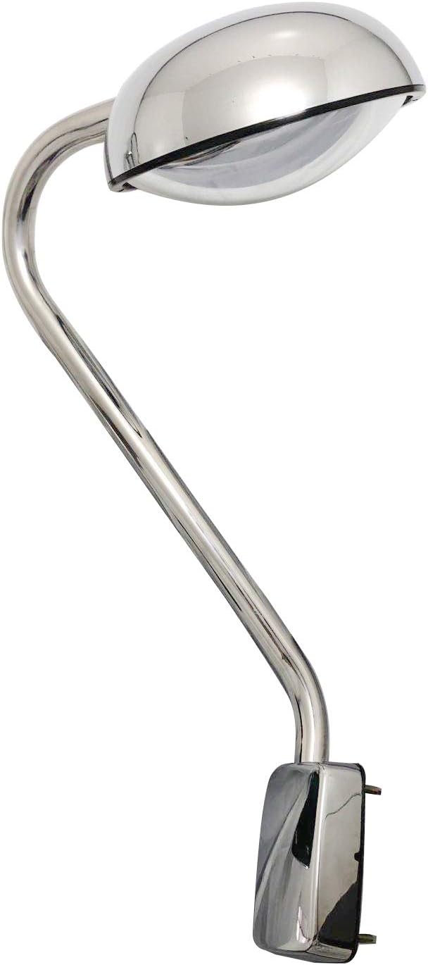 Replacement Stainless steel Hood Mirror Passenger Right Side Fit Kenworth T680 Peterbilt 579 587