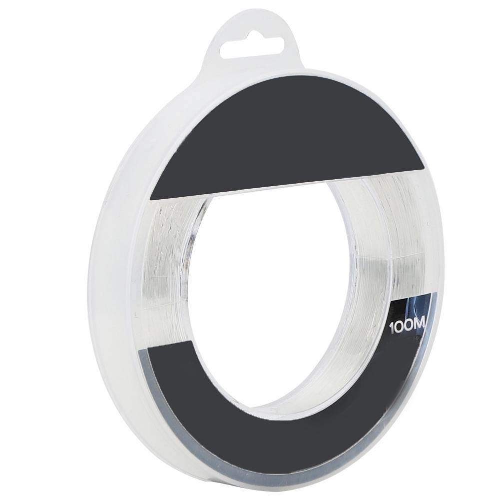 100M Nylon Sea Fishing Line, White Transparent High Performance Fishing Line Super Strong Recovery Fish Wire for Sea Fishing Equipment(20#)