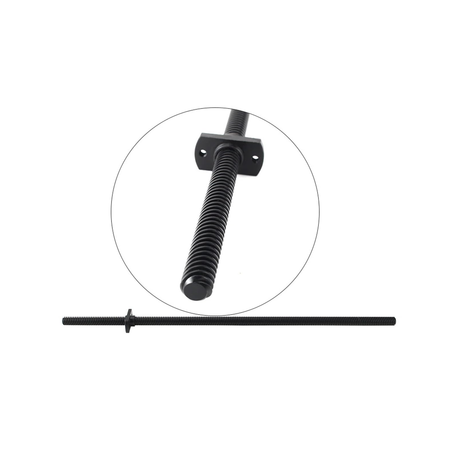 Metal Ball Screw nut Lead Screw T8 2mm/8mm with Nut 250mm 300mm 516mm 520mm 525mm(Lead8mm 520)