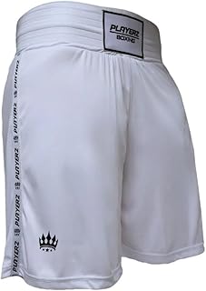 Sponsored Ad – Playerz Stealth Boxing Shorts - Lightweight Elasticated Boxing Trunks with Breathable Fabric for Comfort and Durability, Ideal for Sparring, Workouts, and Training in Black and White
