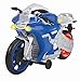 Dickie Toys 203764015 Yamaha R1-Wheelie Raiders, Spielzeugmotorrad mit Motorisierung, Vorwärtsfahren & Wheeliefunktion, Motorcross-Optik, Licht & Sound, inkl. Batterien, 26 cm groß, blau