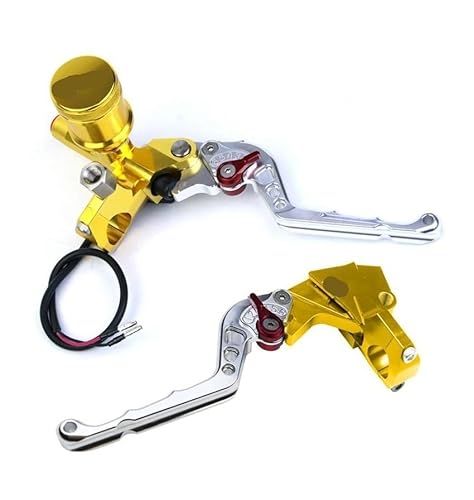 Wxpyaqt Color46 Handlebar Clutch Lever Clutch Master Cylinder Brake Cnc Universal 22Mm Motorcycle Fluid Reservoir Set For