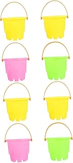 Totority 8 Pçs Barril De Plástico Mini Balde De Brinquedo Balde De Areia Infantil Balde De Praia Brinquedo Balde Brinquedo Para Crianças Brinquedo Magnético Para Crianças Brinquedos