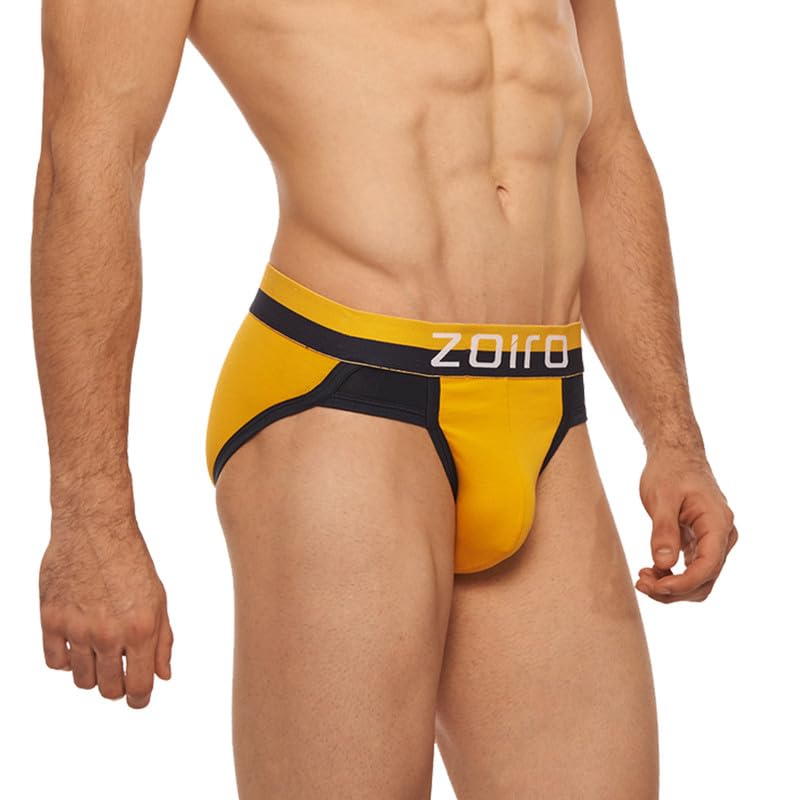 Image of Zoiro Men's Cotton Solid Brief Combo Pack |Colour's May Vary