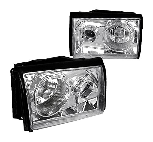 Spec-D Tuning LHP-MST87-APC Ford Mustang Lx Gt Chrome Clear Projector Headlights Lamps