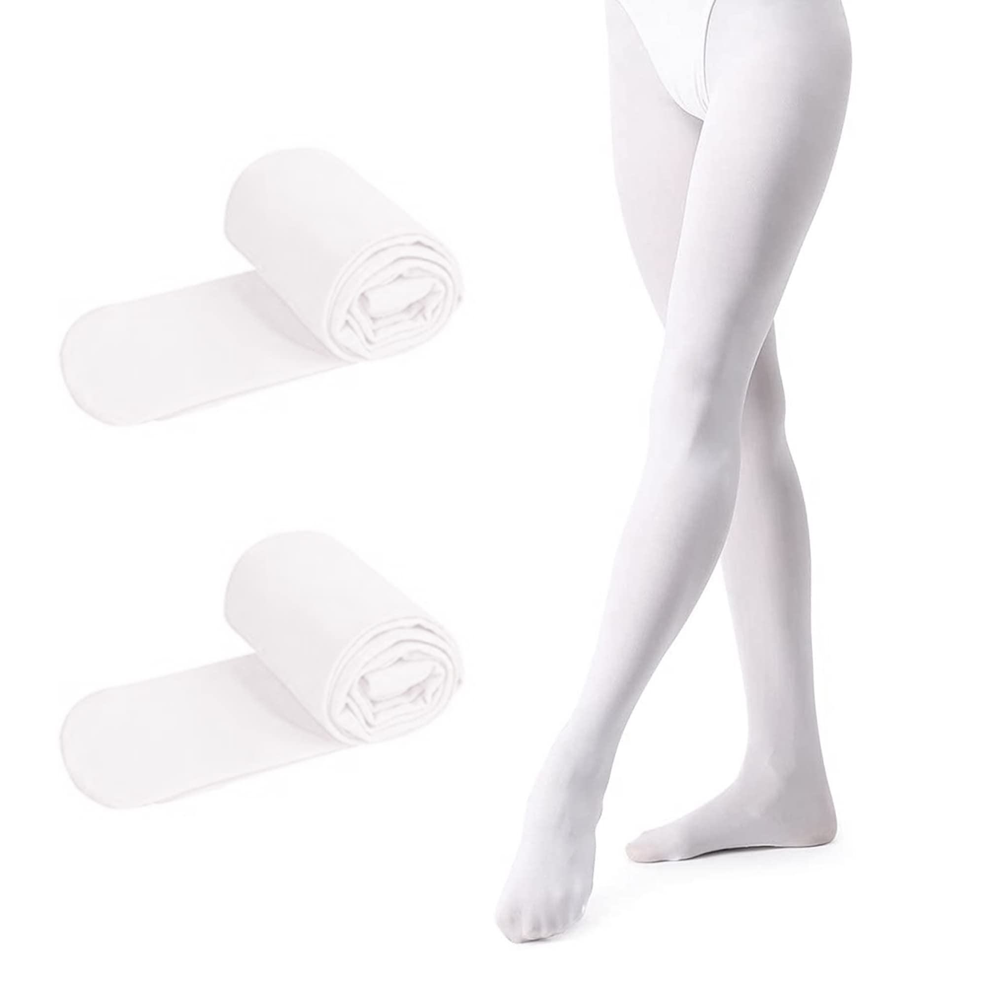 ONTYZZ Ballett Strumpfhose Mädchen und Frauen Footed Strecken Strumpfhose zum Tanzen 90 DEN Kinder Strumpfhose Ultra-Stretch Mikrofaser