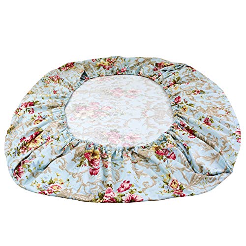 Image of FADFAY Shabby Floral Bedding Elegant Peony Sheets Set Luxury Bedding Collections 100% Egyptian Cotton Deep Pocket, 4 Piece-King Size