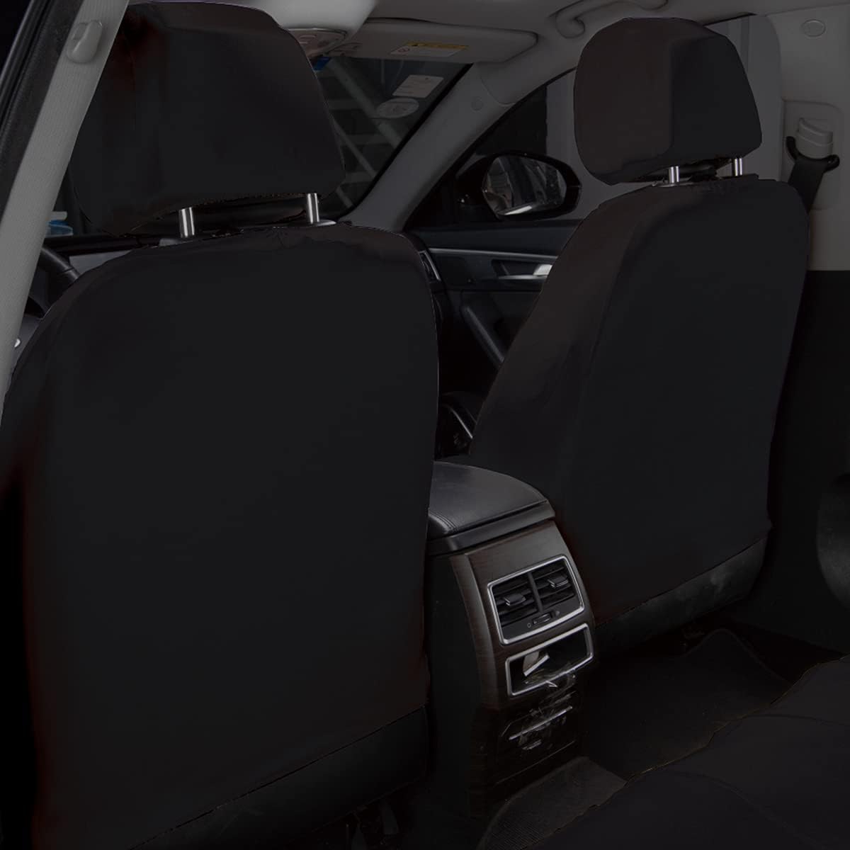 Flying Banner Car Seat Covers Set Beige Tan Front Seats Rear Bench Polyester car seat Protectors Easy installations Rear Bench Split Classic Man Lady - Image 4