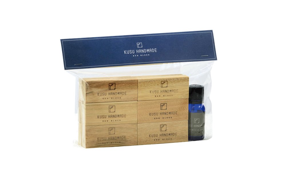 Amazon.co.jp: KUSU HANDMADE エコブロック 12個+カンフルオイル10ml 