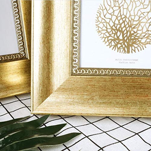 hongbanlemp Fotorahmen Golden Photo Frame Bildzertifikat Frame Desktop Zähler Wanddekoration (7 x 9 Zoll / 7 x 7 Zoll… – Bild 6